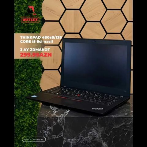 Lenovo ThinkPad T460s noutbuk – gündəlik iş, ofis və təhsil üçün — Bakı