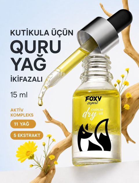 Kutikul üçün yağ Foxy Expert, 15 ml — Bakı