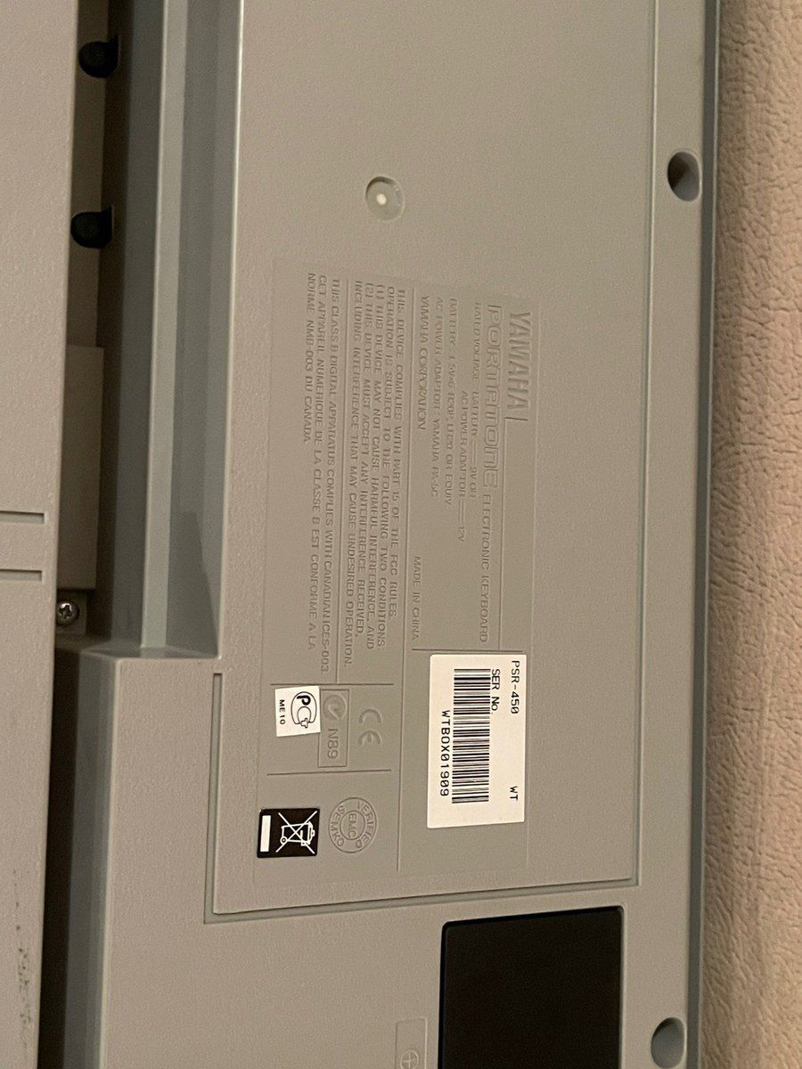Yamaha PSR-450 — Musiqiə alətləri, Bakı (3)
