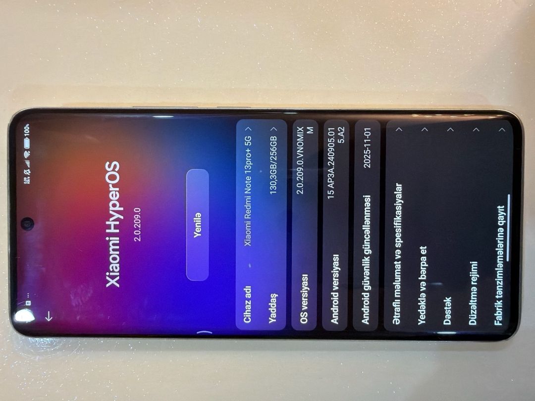 Xiaomi Redmi Note 13 Pro+ Moonlight White 256GB/12GB — Smartfonlar, Bakı (4)