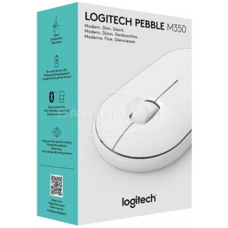Siçan Logitech M350 Pebble Wireless Bluetooth (910-005718) — Kompüterlər və noutbuklar, Bakı (2)