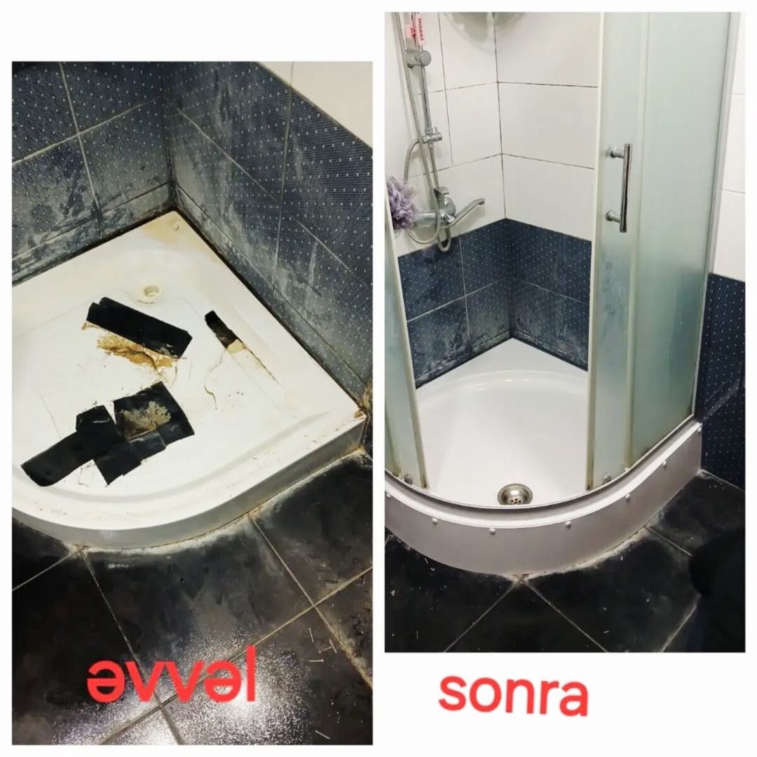Duş kabin altlığı 80-100 sm, Fiber Akrill, Avropa istehsalı — Duş kabin və bölmələr, Bakı (4)