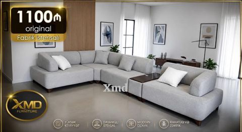 XMD Furniture – Fabrik istehsalı, orijinal künc divan dəsti - Ümumi — Bakı