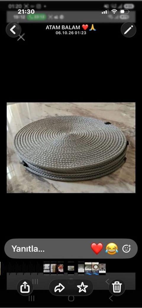 Masa üçün dairəvi süfrə altlıqları (placemat) dəsti - Rəng — Bakı