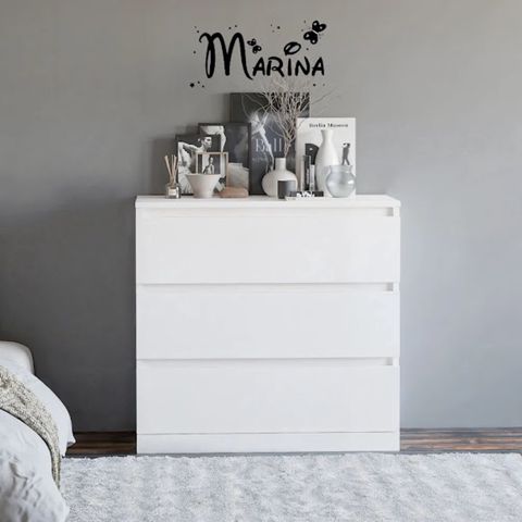 Komod Letta 3563_M25Kom3l1stvorka+White, Ldsp, 85x50x70 sm, ağ — Bakı