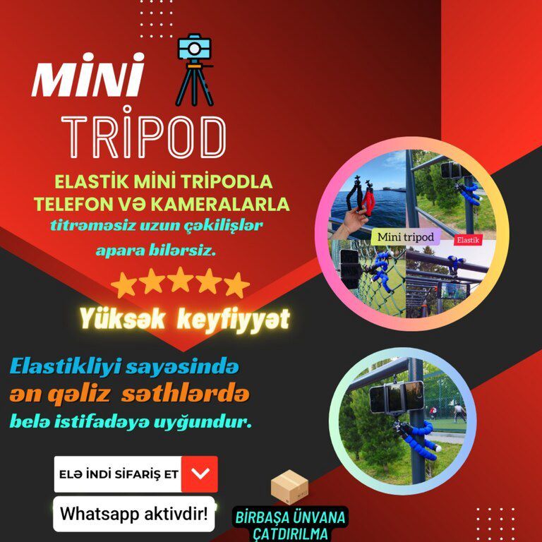 Mini tripod — Foto və video texnikası, Bakı (2)