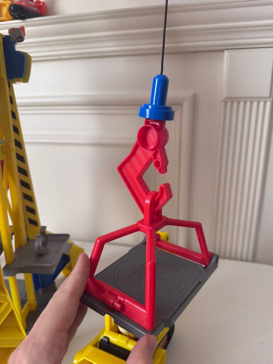 Строительная башня с краном и фигуркой Крепыша PAW Patrol Rubble & Crew — Oyuncaqlar, Bakı (4)