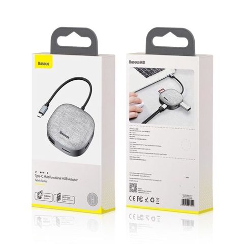 Baseus 7‑in‑1 USB Type‑C HUB HDMI RJ45 SD microSD Adapter Baseus-un — Bakı