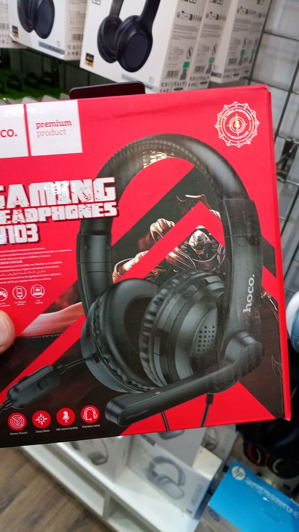 Hoco Gaming Qulaqlıqları – Hi‑Fi səs, oyun üçün dizayn Model: Hoco — Qulaqcıqlar, Bakı (2)