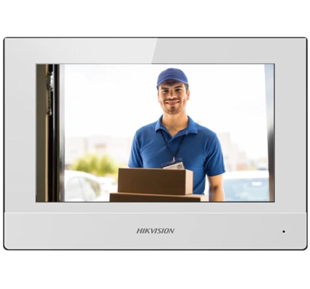 Hikvision DS-KH6320-WTE1 7 Düym Sensor IP Video Domofon Monitoru (Ağ) — Ağıllı ev və təhlükəsizlik, Bakı (2)