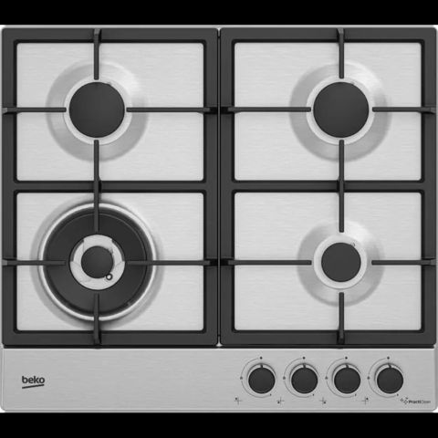 Beko HIML95225SXE Qazlı Bişirmə Paneli – 5 Gözlü, WOK, Gümüşü — Bakı