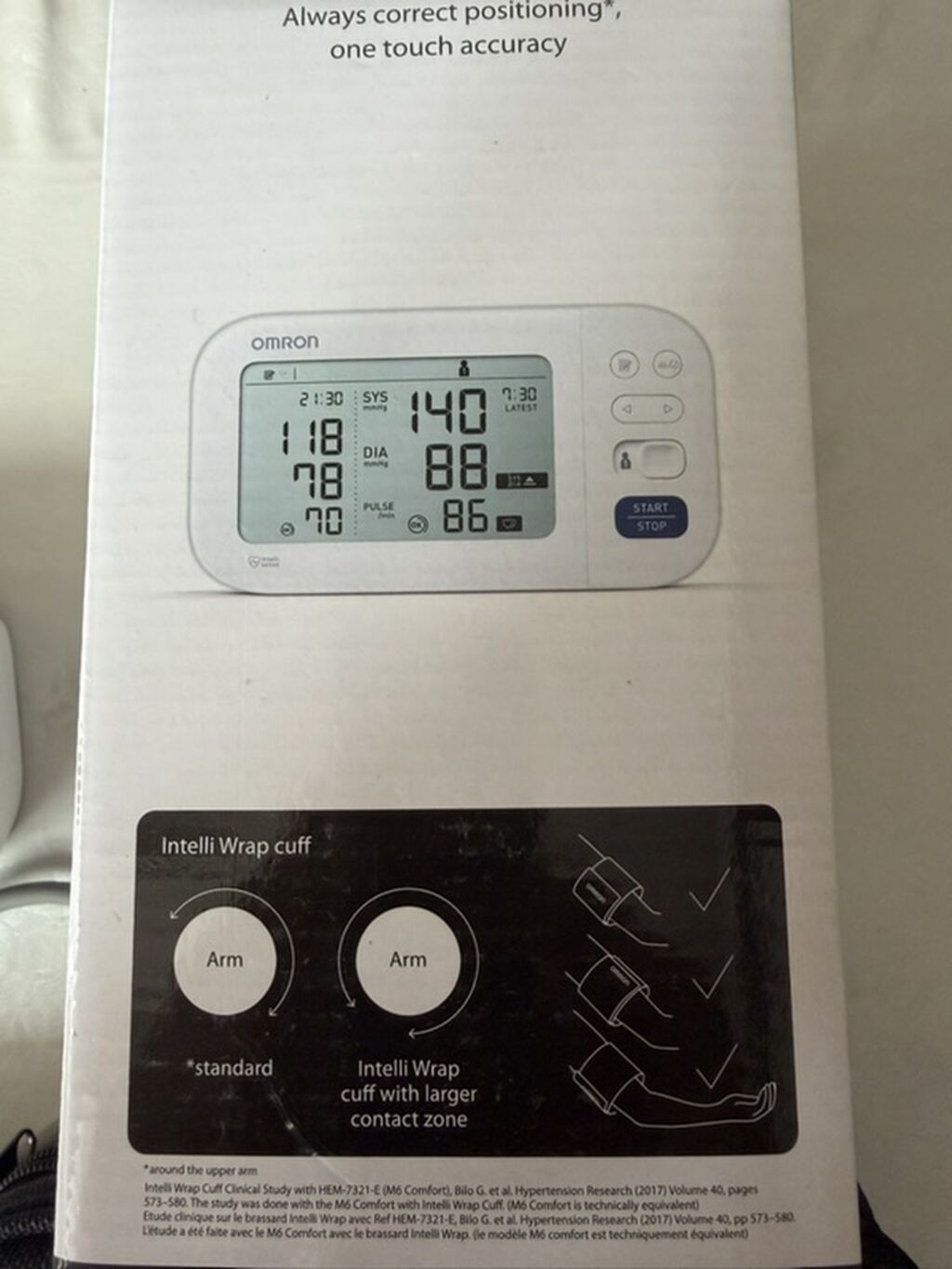 Omron M6 Comfort Təzyiq ölçən. Tonometr. Yapon brendi. Təzə kimidi — Tonometrlər və gliukometrlər, Bakı (4)