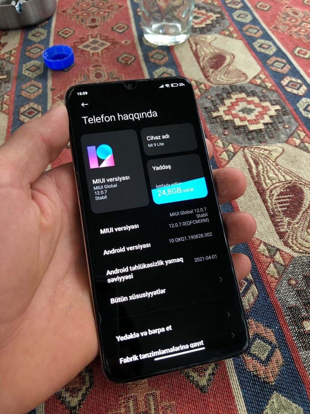 Xiaomi Mi 8 Lite, 64 GB, rəng - Qara, Barmaq izi — Xiaomi, Şirvan (2)