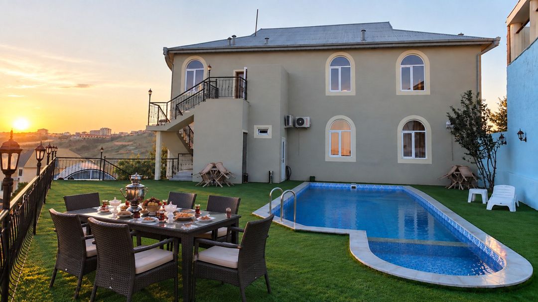 İcarəyə verilir 5 otaqlı həyət evi/bağ evi 350 m² — Ev, villa, Bakı (5)