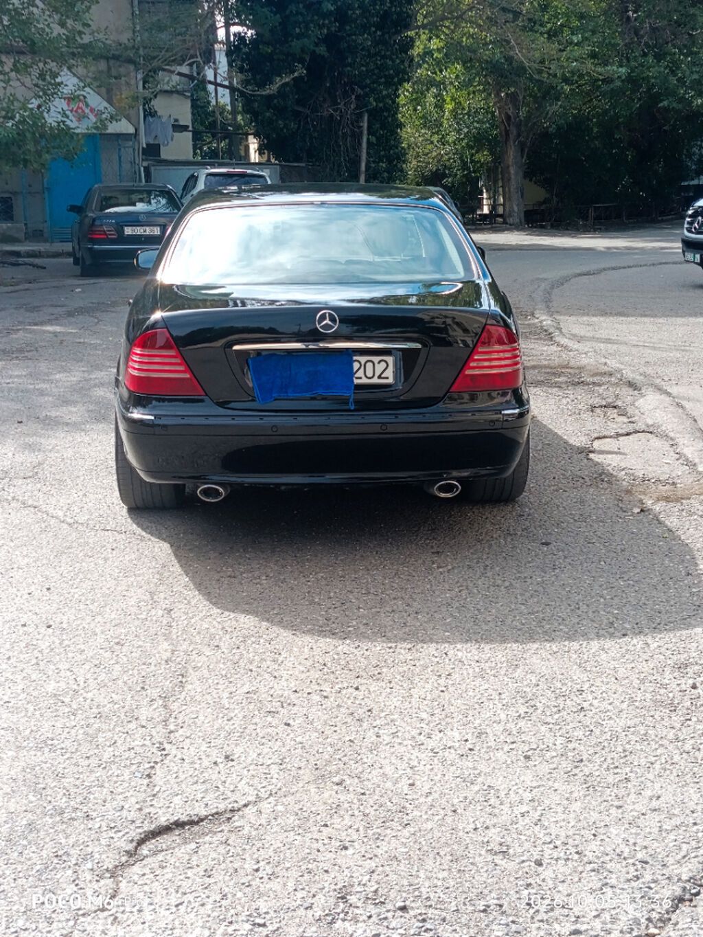 Mersedes S320 Muherrik3200 Reng qara Oturucu arxa Karobka aftamat — Avtomobillər, Bakı (9)