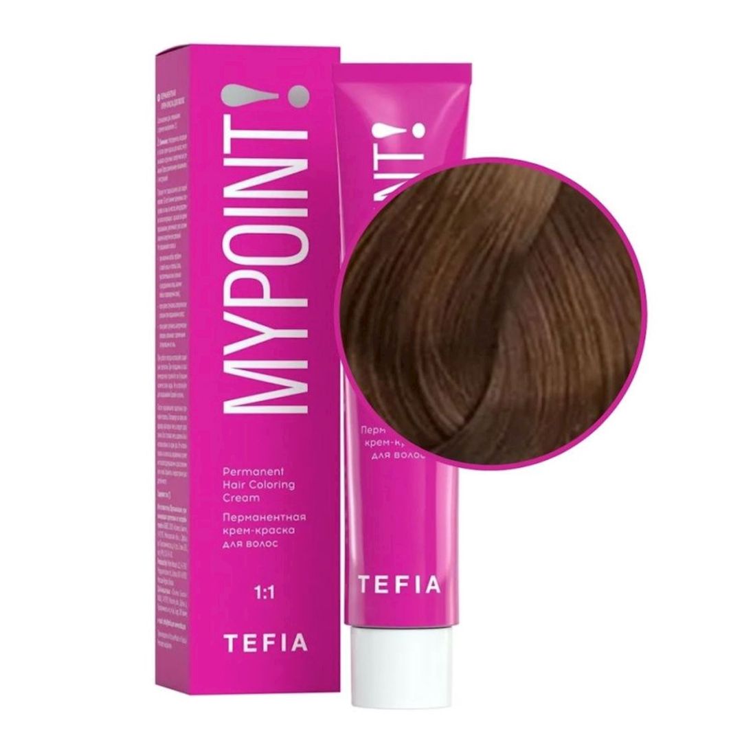 Permanent saç krem-boyası Tefia Mypoint, ton 7.3 sarışın qızılı, 60 ml — Mallar, Bakı