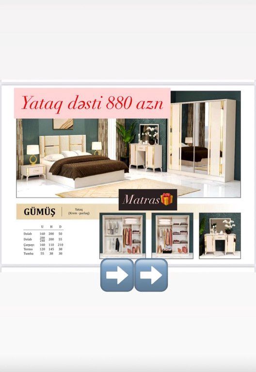 Yataq otağı mebeli — Mebel, Bakı (6)