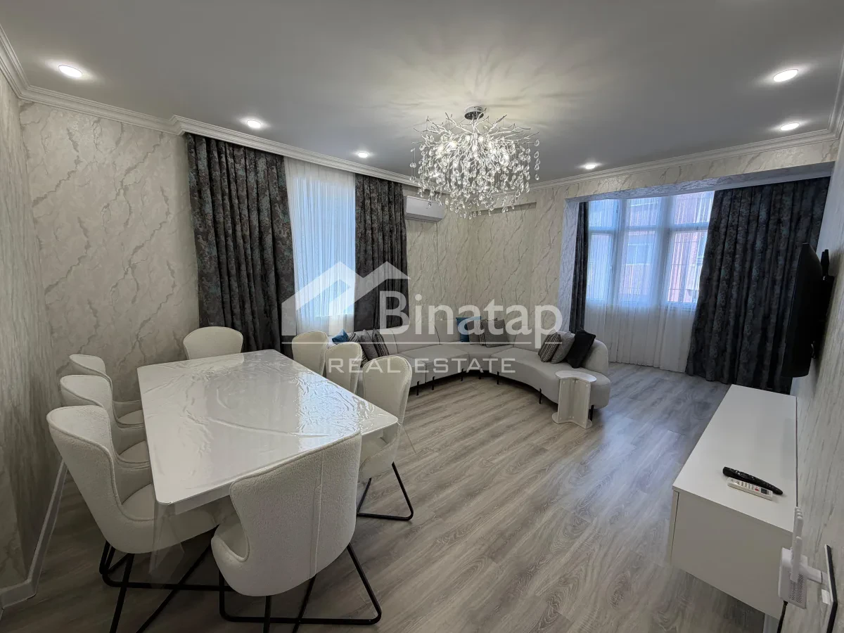 İcarəyə verilir 3 otaqlı yeni tikili 127 m², İnşaatçılar metrosu, Yasamal rayonu — Mənzil, Bakı (3)