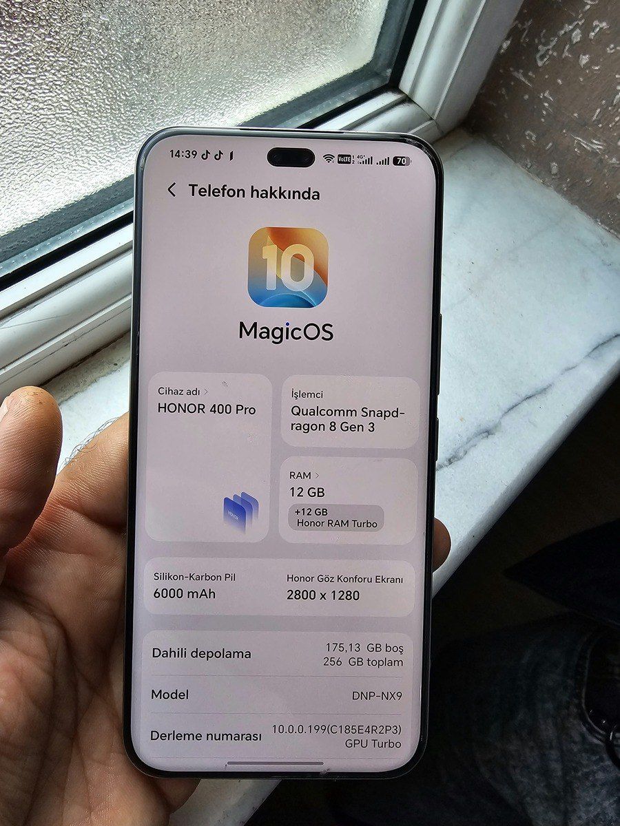 Honor 400 Pro Lunar Grey 256GB/12GB — Smartfonlar, Bakı (7)