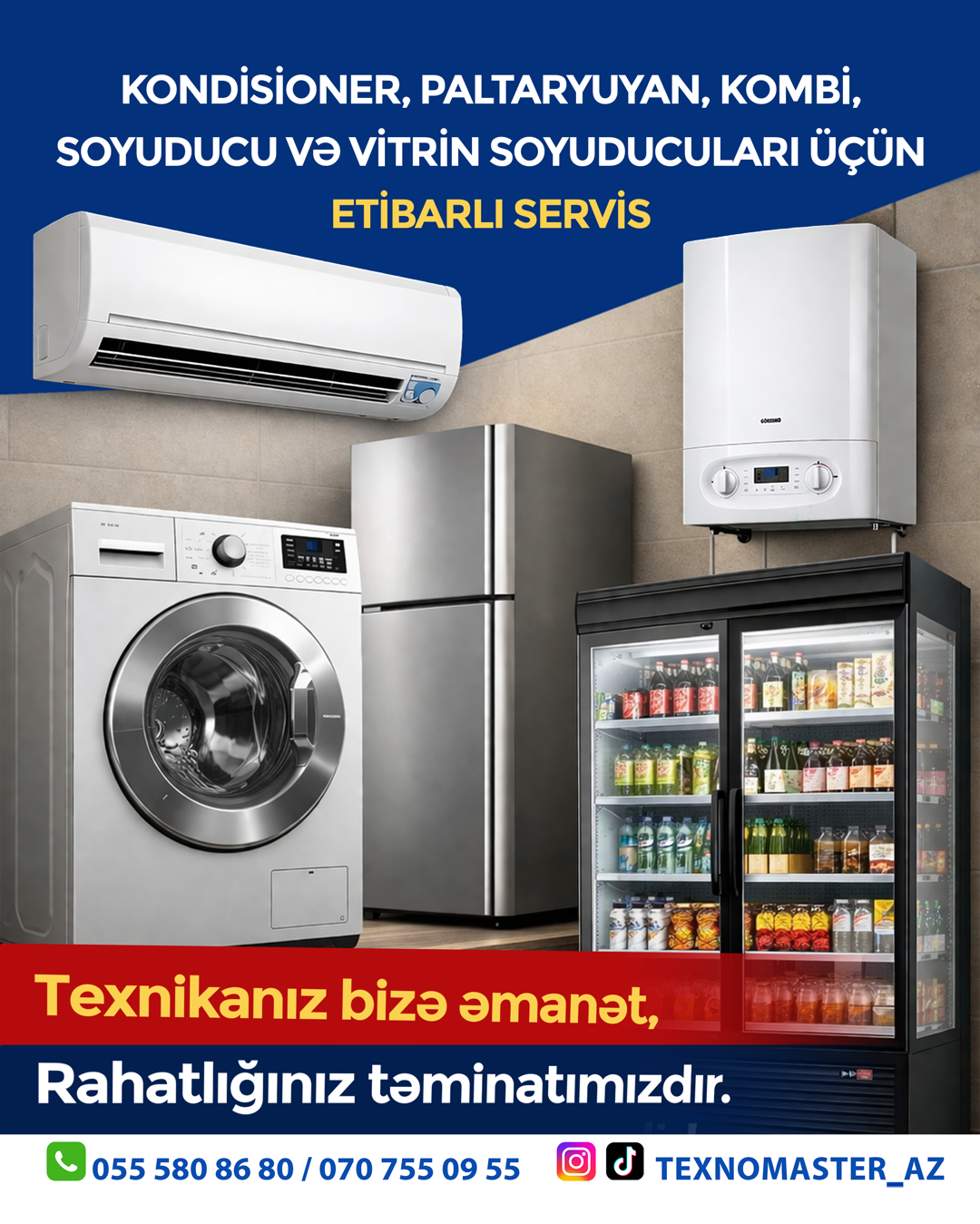 Kondisioner Servis, Paltaryuyan təmiri — Qerib Abbasov — Kondisioner və havalandırma sistemi təmiri, Bakı