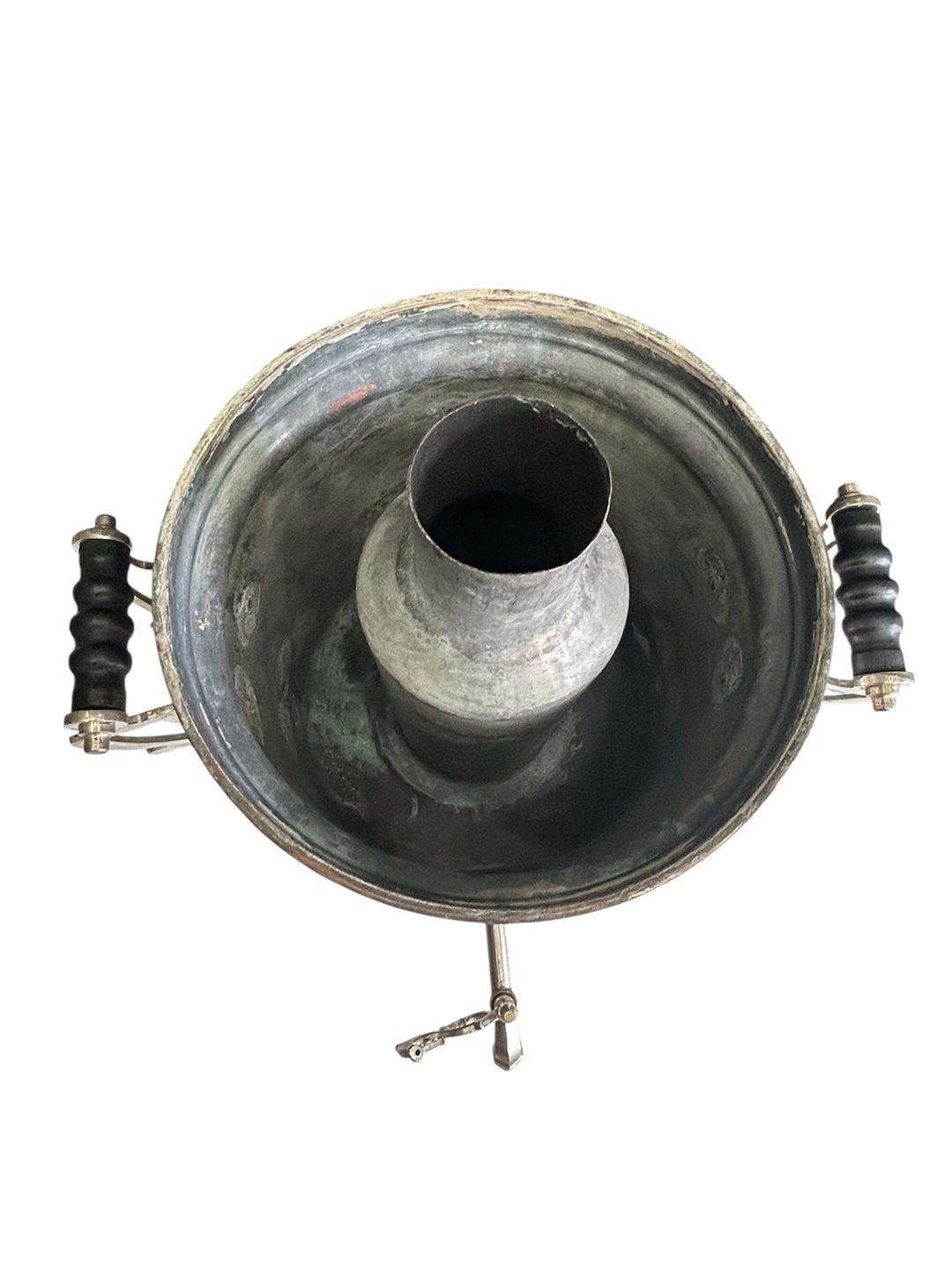 Restavrasiya olunmuş samovar SE-4764, latun, gümüşü, 40 L — Mallar, Bakı (3)