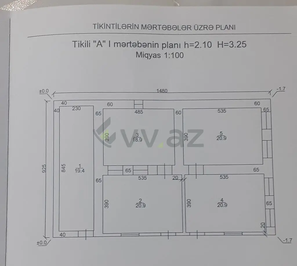 4 otaqlı Həyət evi Satılır, Gədəbəy — Ev, villa, Gədəbəy (12)