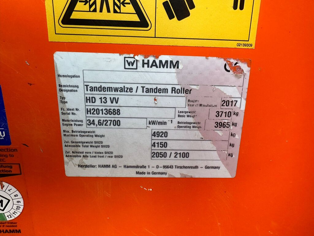 Hamm HD13 4 tonluq katok, 2017 il — İnşaat texnikası, Bakı (2)