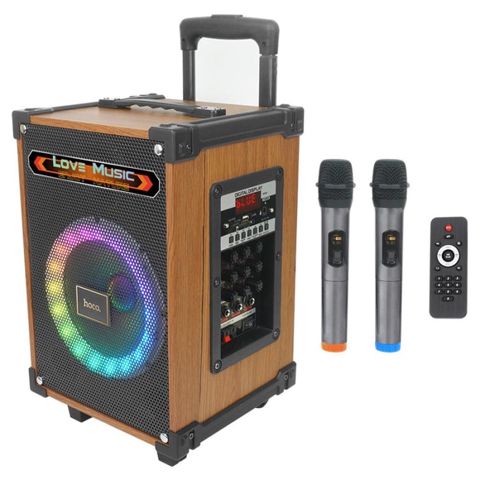 Hoco HA2 Wave Karaoke Dinamik 45W RGB və 2 Simsiz Mikrofon Hoco HA2 — Bakı