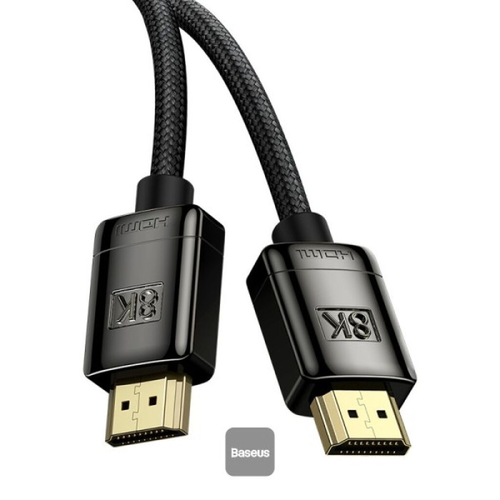 Baseus High Definition Series WKGQ000001 HDMI 2.1 8K Kabel — 1 m — Video kabel və adapterlər, Bakı (2)
