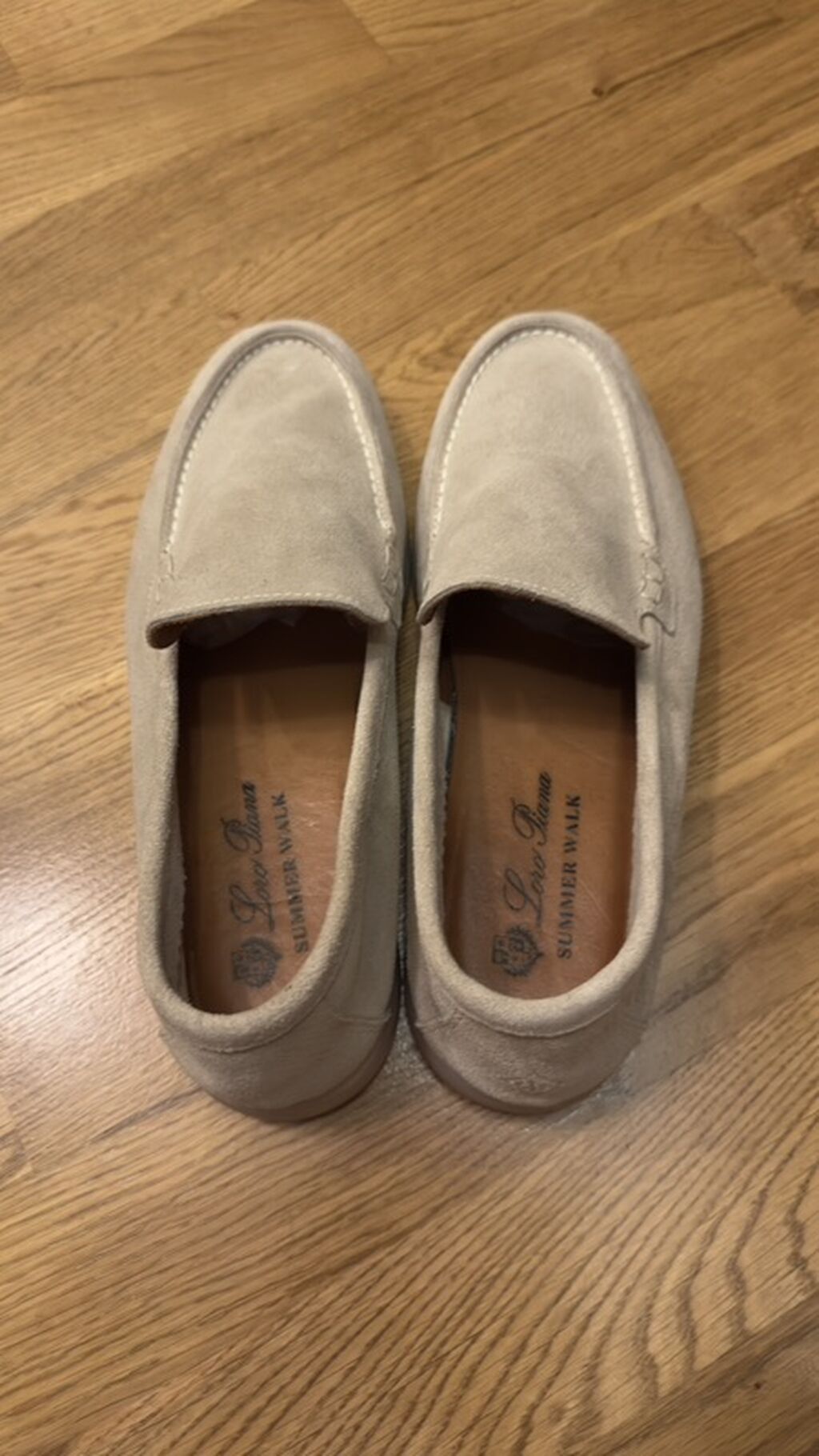 Loafer tipli kişi ayaqqabısı – Loro Piana Summer Walk -Təmiz ceyran — Ayakkabılar, Bakı (4)