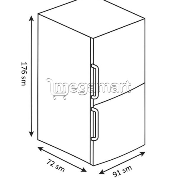 Soyuducu Eurolux EU-RF72HNF-2BG — Soyuducular, Bakı (2)