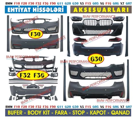 "BMW F10, BMW F30, BMW F32, BMW F36, BMW G30, BMW F15" bufer dəstləri — Bakı