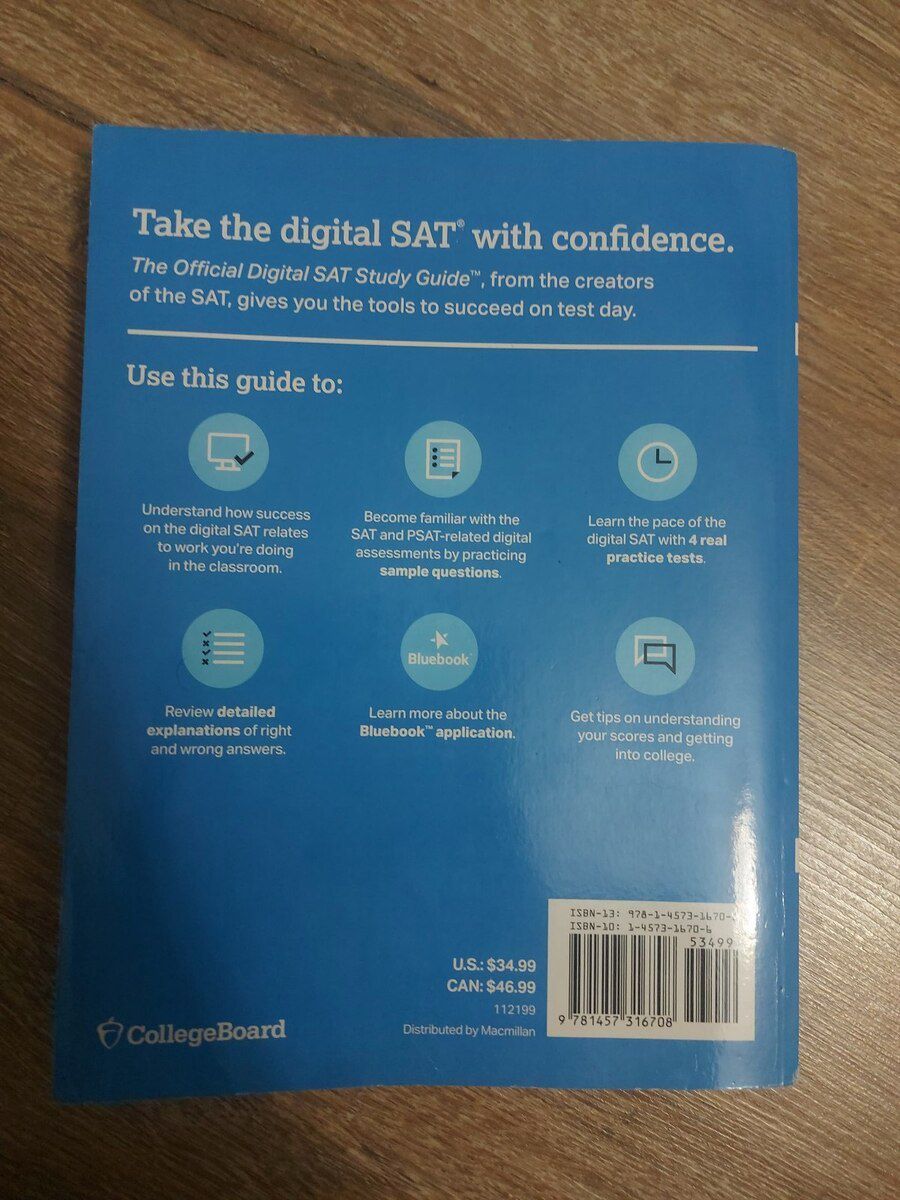 The Official Digital SAT Study Guide (Orijinal) — Məktəb və təhsil malları, Bakı (2)