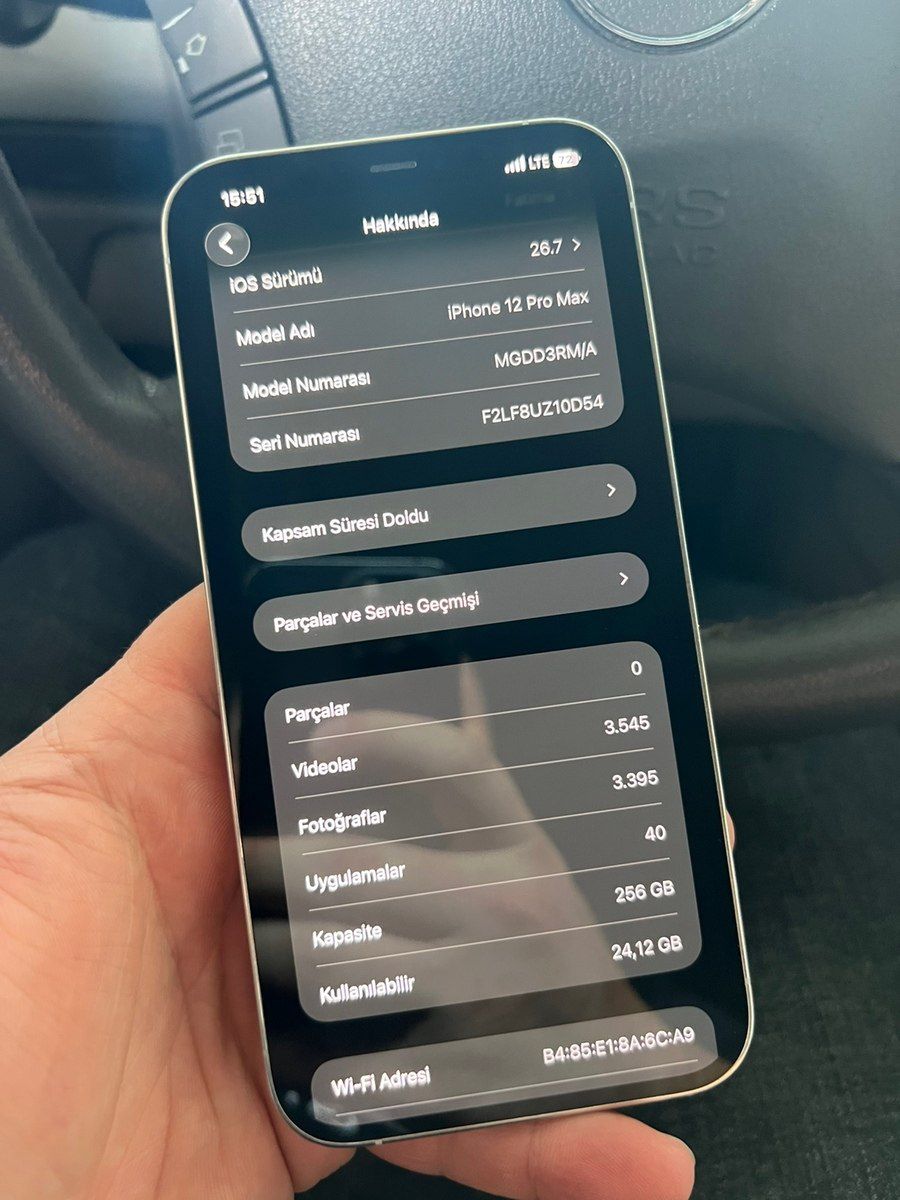 Apple iPhone 12 Pro Max Silver 256GB/6GB — Smartfonlar, Bakı (6)
