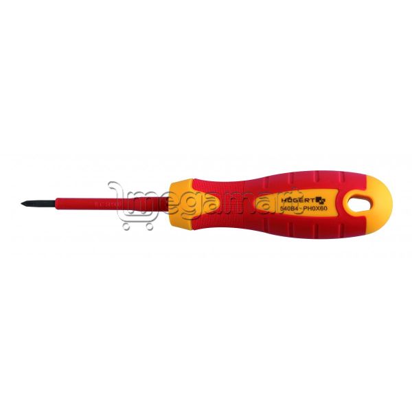 Dielektrik Vintaçan çarpaz PH1, 80 mm 1000V (polad) Högert HT1S922 — Vint açarları, Bakı (2)