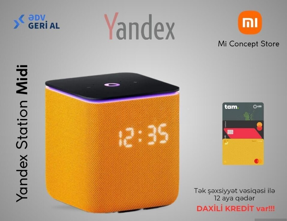 Smart dinamik Yandex Station Midi Orange — 399 ₼ · Bakı · Digər elektronika Smart dinamik Yandex Station Midi Orange — Bakı