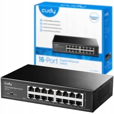 Cudy GS1016 – 16 Port Gigabit 10/100/1000 Mbps Metal Unmanaged Switch — Network and server equipment