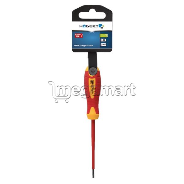 Dielektrik Vintaçan yivli SL4, 100 mm 1000V (polad) Högert HT1S904 — Vint açarları, Bakı