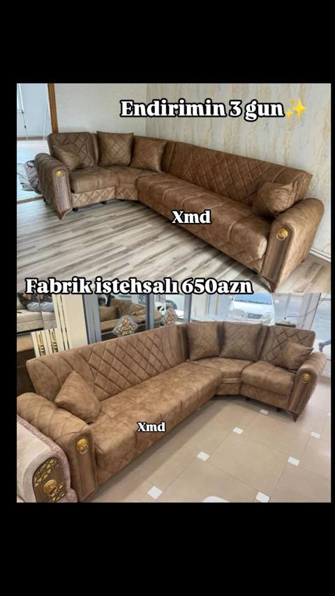 Fabrik istehsalı L formalı künc divan - Dizayn: klassik romb tikişli — 650 ₼ · Baku · Divanlər Fabrik istehsalı L formalı künc divan - Dizayn: klassik romb tikişli — Baku