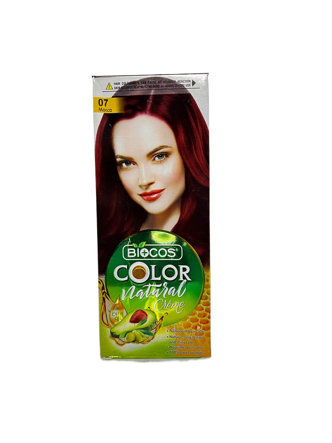 Saçlar üçün krem-boya Biocos Color Natural 07 Mocca — Mallar, Bakı