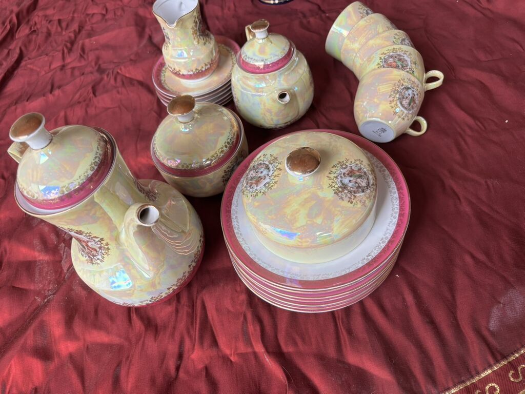 Çay dəsti, Farfor, 6 nəfərlik — Süfrə qabı, Digah (2)