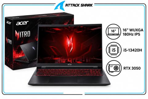 Noutbuk Acer Nitro NL16-71G/ 16"WUXGA IPS 180Hz/ i5-13420H/ 8 GB / 512 GB SSD/ RTX 3050/ Free DOS — Bakı