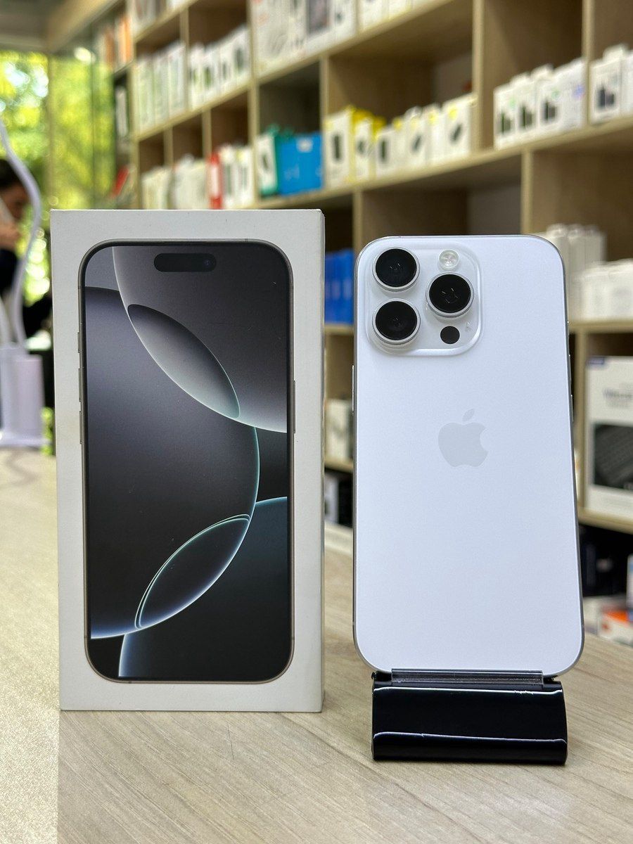 Apple iPhone 16 Pro White Titanium 128GB/8GB — Smartfonlar, Bakı
