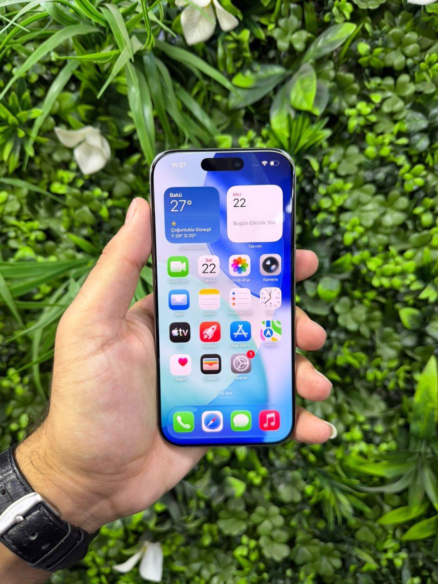 Apple iPhone 16 Pro Natural Titanium 128GB/8GB — Smartfonlar, Bakı (6)