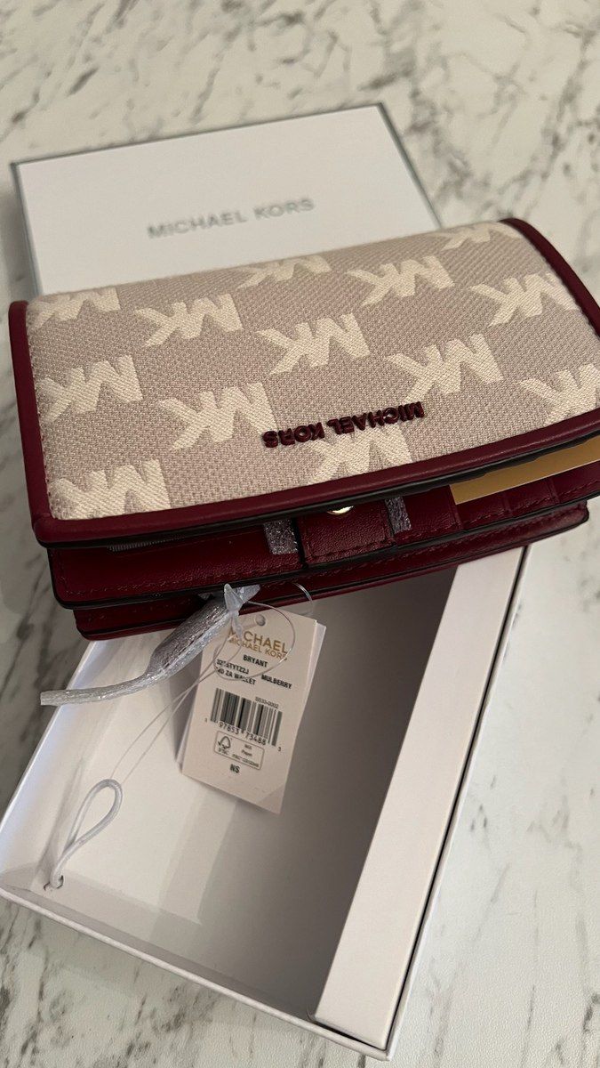Portmone "Michael Michael Kors – Bryant Medium Logo Jacquard" — Şəxsi əşyalar, Bakı (4)
