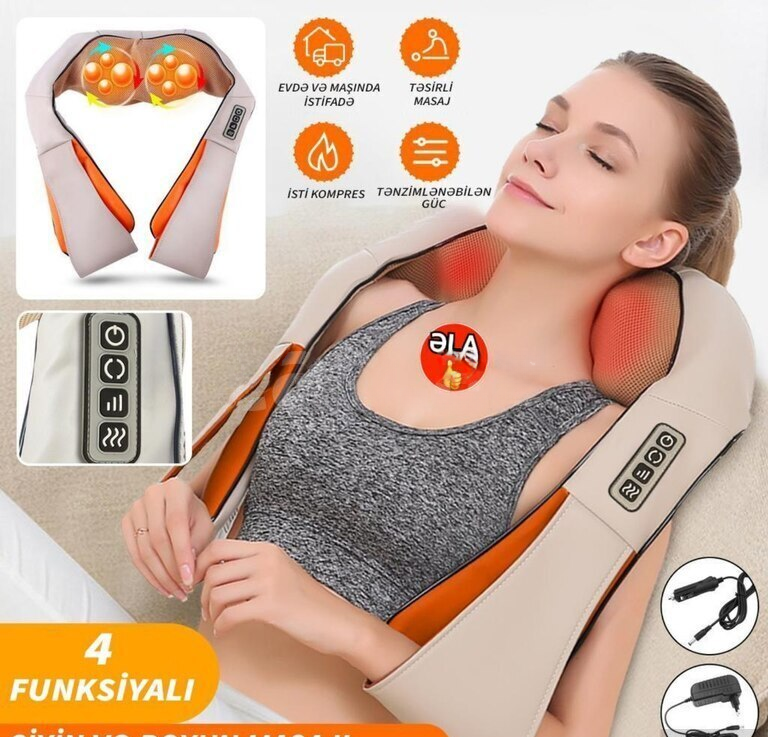 4D Elektrikli Masaj Şalı Boyun və Bel üçün — 35 ₼ · Bakı · Masaj aparatları 4D Elektrikli Masaj Şalı Boyun və Bel üçün — Bakı