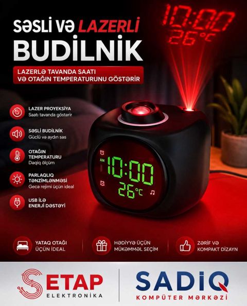 Zəngli masaüstü saat — Sumqayıt
