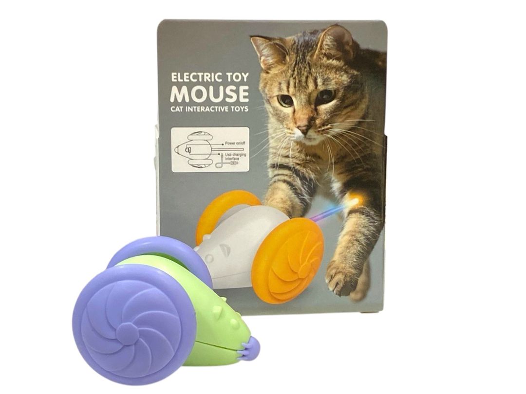 Pişiklər üçün oyuncaq K-522-16-6 Electric mouse, lazerli, rəngbərəng — Mallar, Bakı (2)