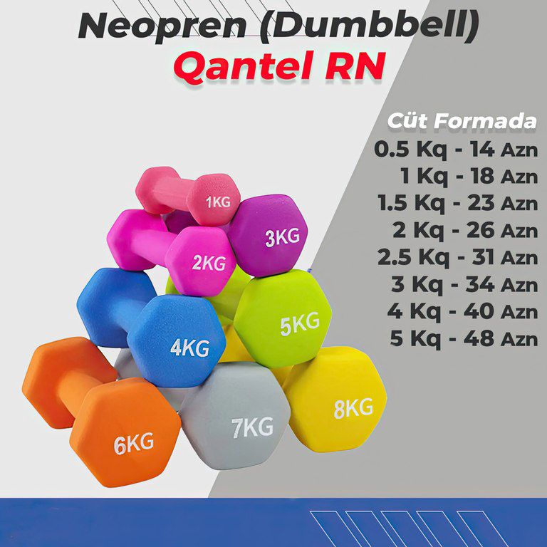 Qantellər dəsti "Barbell and Dumbbell" — İdman, hobi, istirahət, Bakı (10)