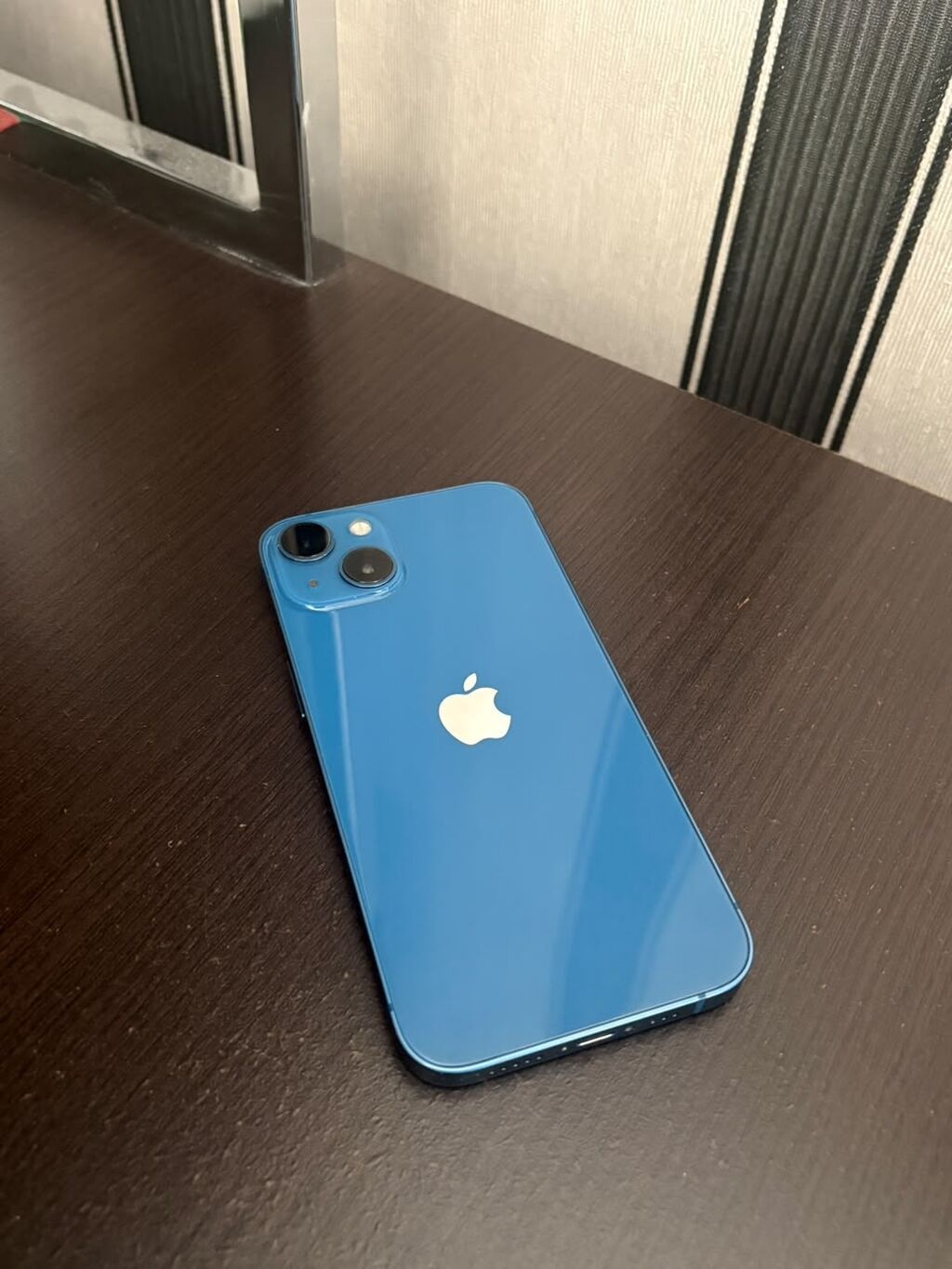 IPhone 13, 128 GB, Mavi, Zəmanət, Barmaq izi, Simsiz şarj — Apple iPhone, Bakı